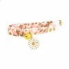JUSTUP Colliers Floraux Pour Chats Avec Cloche Réglable Breakaway Kitten Collars Safety Cat Collars Set Flower Charms Pet Collar For Cats Kitty Puppy Dog Cute Daisy Pa
