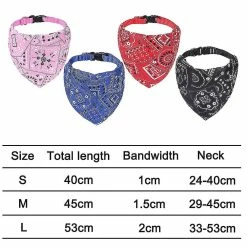 Unbranded Dog Bandana, 4 Pcs Anniversaire Cadeau De Noël Lavable Dog Bandana - Rouge Noir Bleu Rose Coton Plaid Impression Dog Bibs Kerchief Set Foulard Accessoire -nourriture pour chien boutique 290537098 max