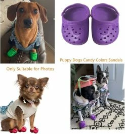 Unbranded Dog Summer Slipper Respirant Mesh Candy Pet Chaussures -nourriture pour chien boutique 297773239 max