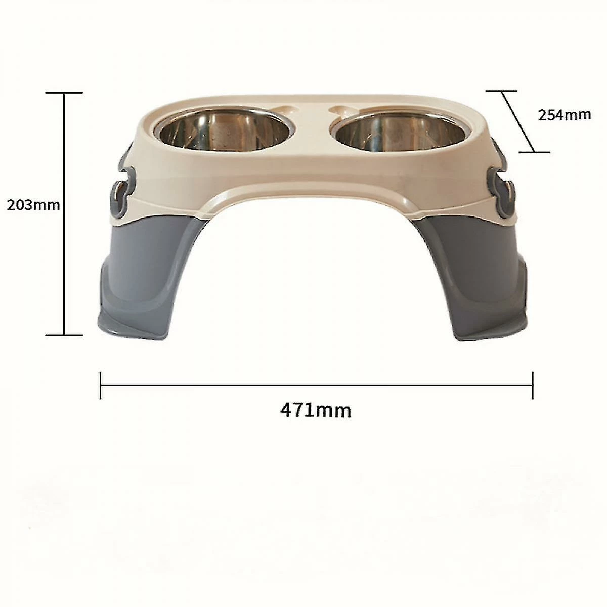 JUSTUP Pet Elevated Dog Bowl Pet Food Bowl En Acier Inoxydable Dog Bowl Cat Eau Potable 2 JUSTUP Pet Elevated Dog Bowl Pet Food Bowl En Acier Inoxydable Dog Bowl Cat Eau Potable – Image 2