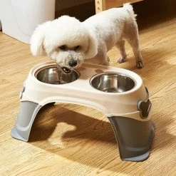 JUSTUP Pet Elevated Dog Bowl Pet Food Bowl En Acier Inoxydable Dog Bowl Cat Eau Potable 5 JUSTUP Pet Elevated Dog Bowl Pet Food Bowl En Acier Inoxydable Dog Bowl Cat Eau Potable -nourriture pour chien boutique 300193808 max