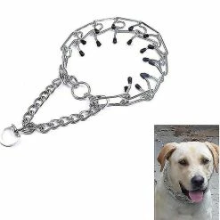Unbranded Réglable Pet Dog Metal Pinch Pet Choke Dog Collier Métal Chaîne D’entraînement Détachable (55-90catty) Re -nourriture pour chien boutique 303485290 max