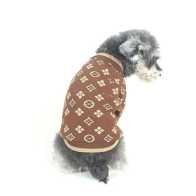 Unbranded (L) Hiver Chaud Vêtements Pour Animaux De Compagnie Mode Dog Pull Pour Petit Schnauzer Pet Vêtements Manteau Couleur Marron 1 Unbranded (L) Hiver Chaud Vêtements Pour Animaux De Compagnie Mode Dog Pull Pour Petit Schnauzer Pet Vêtements Manteau Couleur Marron