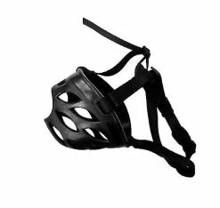 Unbranded (1) Soft Pet Dog Museau Réglable Pet Dog Museau Léger Caoutchouc Dog Museaux Couleur Noir