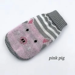 Unbranded (XL) Noël Chat Dog Pullover Winter Dog Vêtements Pour Petits Chiens Couleur Rose Cochon