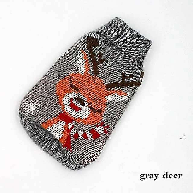 Unbranded (S) Noël Chat Dog Sweater Pullover Winter Dog Vêtements Pour Petits Chiens Couleur Gris Cerf 1 Unbranded (S) Noël Chat Dog Sweater Pullover Winter Dog Vêtements Pour Petits Chiens Couleur Gris Cerf