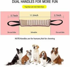 Unbranded 2 Pièces Dog Tug Toy, Jouet De Traction Durable Avec 2 Poignées Fortes Pour Les Chiens De Taille Moyenne à Grande 6 Unbranded 2 Pièces Dog Tug Toy, Jouet De Traction Durable Avec 2 Poignées Fortes Pour Les Chiens De Taille Moyenne à Grande -nourriture pour chien boutique 304045143 max