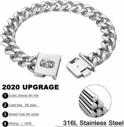 Unbranded Big Dog Chain Collar 23mm Heavy Duty Thick Cuban Link Dog Collar Acier Inoxydable Métal (20inch) 5 Unbranded Big Dog Chain Collar 23mm Heavy Duty Thick Cuban Link Dog Collar Acier Inoxydable Métal (20inch) -nourriture pour chien boutique 307138017 max