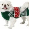 Unbranded Green Christmas Winter Warm Dog Pullover Hoodie