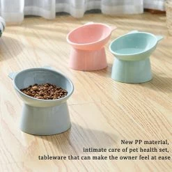 Sevenprin Pet Puppy High Foot Food Bowl Distributeur Cat Dog Water Food Container -nourriture pour chien boutique 311937837 max