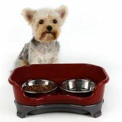 Unbranded Dog Bowl Cat Bowl Pet Cat Double Vasque Bol Anti-éclaboussures (Café) 8 Unbranded Dog Bowl Cat Bowl Pet Cat Double Vasque Bol Anti-éclaboussures (Café) -nourriture pour chien boutique 312863383 max