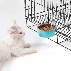 Unbranded Crate Dog Bowl, Stainless Steel Amovable Hanging Food Water Cage Cup 9 Unbranded Crate Dog Bowl, Stainless Steel Amovable Hanging Food Water Cage Cup -nourriture pour chien boutique 314812501 max