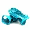 Unbranded Pet Dog Cleaning Supplies Massage Bath Brush Hair Removal Gants Silicone Foot Washing Cup(Bleu)