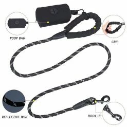 Unbranded Nylon Pet Dog Leashes Reflective Pet Chain Traction Rope Leads Dog Bag| Laisses -nourriture pour chien boutique 318015046 max