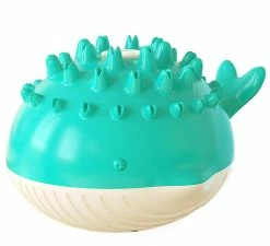 Unbranded Pet Dog Bath Jouet Vaporisateur D’eau électrique Arroseur à Induction Mâcher Jouets De Jeu (Lake Blue)