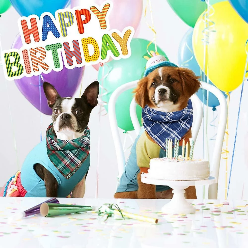 Yskaze Bandanas Pour Chiens - Cadeau D’anniversaire Lavable Square Plaid Impression Dog Bib Double Foulard Réversible Foulard Accessoires Réglables Pour Petit à Grand Chiot De Chien 4 Yskaze Bandanas Pour Chiens - Cadeau D’anniversaire Lavable Square Plaid Impression Dog Bib Double Foulard Réversible Foulard Accessoires Réglables Pour Petit à Grand Chiot De Chien – Image 4