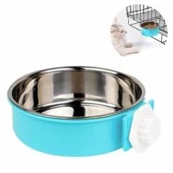 Aowear Pet Feeder Dog Bowl En Acier Inoxydable Nourriture Hanging Bowl Cages Cages Chien Parrot Bird Pet Drink Water Bowl Dish Accessoire -nourriture pour chien boutique 326575630 max