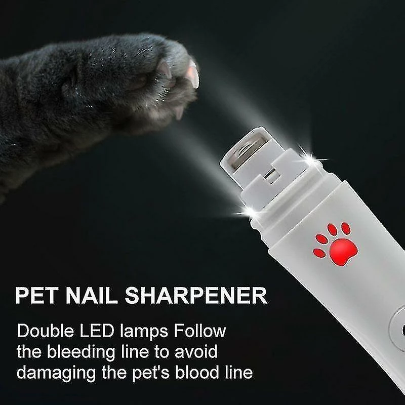 Unbranded LED Pet Dog Nail Grinder Et Clippers 3-Speed Rechargeable Électrique Pet Nail Trimmer 4 Unbranded LED Pet Dog Nail Grinder Et Clippers 3-Speed Rechargeable Électrique Pet Nail Trimmer – Image 4