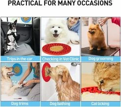 Lmell Tapis De Léchage De Chien, 2pcs Pet Slow Feeder Dispositif De Distraction Dog Lick Pad Avec Cadeau D’aspiration 8 Lmell Tapis De Léchage De Chien, 2pcs Pet Slow Feeder Dispositif De Distraction Dog Lick Pad Avec Cadeau D’aspiration -nourriture pour chien boutique 332225426 max