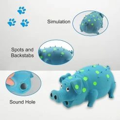 Unbranded Grunting Latex Rubber Dog Toy Dotted Pig, 8 « Latex Dog Chew Toys With Sound Sound Oinks Growling Pig Dog Toy ( ) -nourriture pour chien boutique 336390304 max