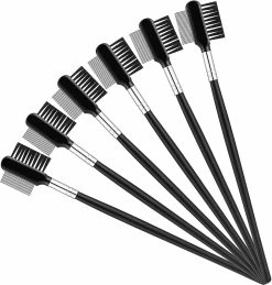 Lmell 6 Pièces Dog Tear Comb Anti-stain Eye Comb Double Face Dog Eye Comb Double Head Gift