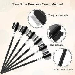 Lmell 6 Pièces Dog Tear Comb Anti-stain Eye Comb Double Face Dog Eye Comb Double Head Gift -nourriture pour chien boutique 336756541 max