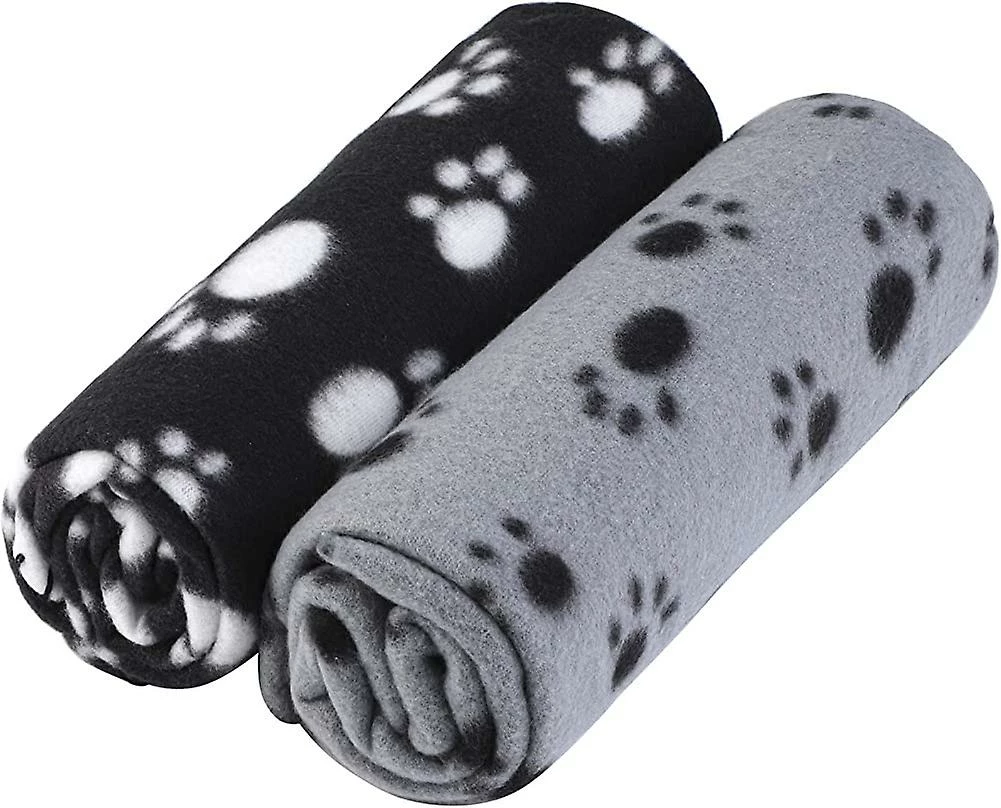 Lmell Pack De 2 Mignons Paw Print Blanket Puppy Dog Blanket Pet Blankets Small Animals Gift 1 Lmell Pack De 2 Mignons Paw Print Blanket Puppy Dog Blanket Pet Blankets Small Animals Gift