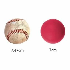 Unbranded Dog Ball - Jouet à Mâcher Indestructible, Non Toxique, Bou De La Taille D’une Balle De Baseball En Caoutchouc Naturel