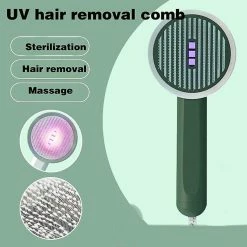 Unbranded Pet Dog Brush Stérilisation UV Pet Hair Remover Insect Removal Cat Brush (blanc) -nourriture pour chien boutique 354480762 max