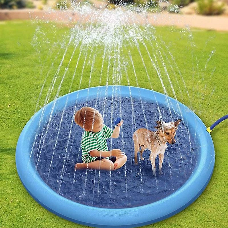Unbranded Pet Sprinkler Pad Play Cooling Mat Piscine Gonflable Water Spray Pad Mat Tub Summer Cool Dog Baignoire Pour Chiens 3 Unbranded Pet Sprinkler Pad Play Cooling Mat Piscine Gonflable Water Spray Pad Mat Tub Summer Cool Dog Baignoire Pour Chiens – Image 3