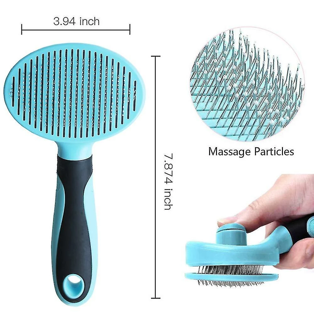 Unbranded Cat Brush Soft Dog Grooming Tool Supprime Le Sous-poil Lâche Autonettoyant 2 Unbranded Cat Brush Soft Dog Grooming Tool Supprime Le Sous-poil Lâche Autonettoyant – Image 2