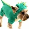 Phwj Dog Dinosaur Design Costume Green Pet Clothes Pour Medium & Large Dog Pet Dog Halloween Dinosaur Costume (1 Pack, Xl)