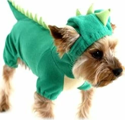 Phwj Dog Dinosaur Design Costume Green Pet Clothes Pour Medium & Large Dog Pet Dog Halloween Dinosaur Costume (1 Pack, Xl) -nourriture pour chien boutique 366508130 max