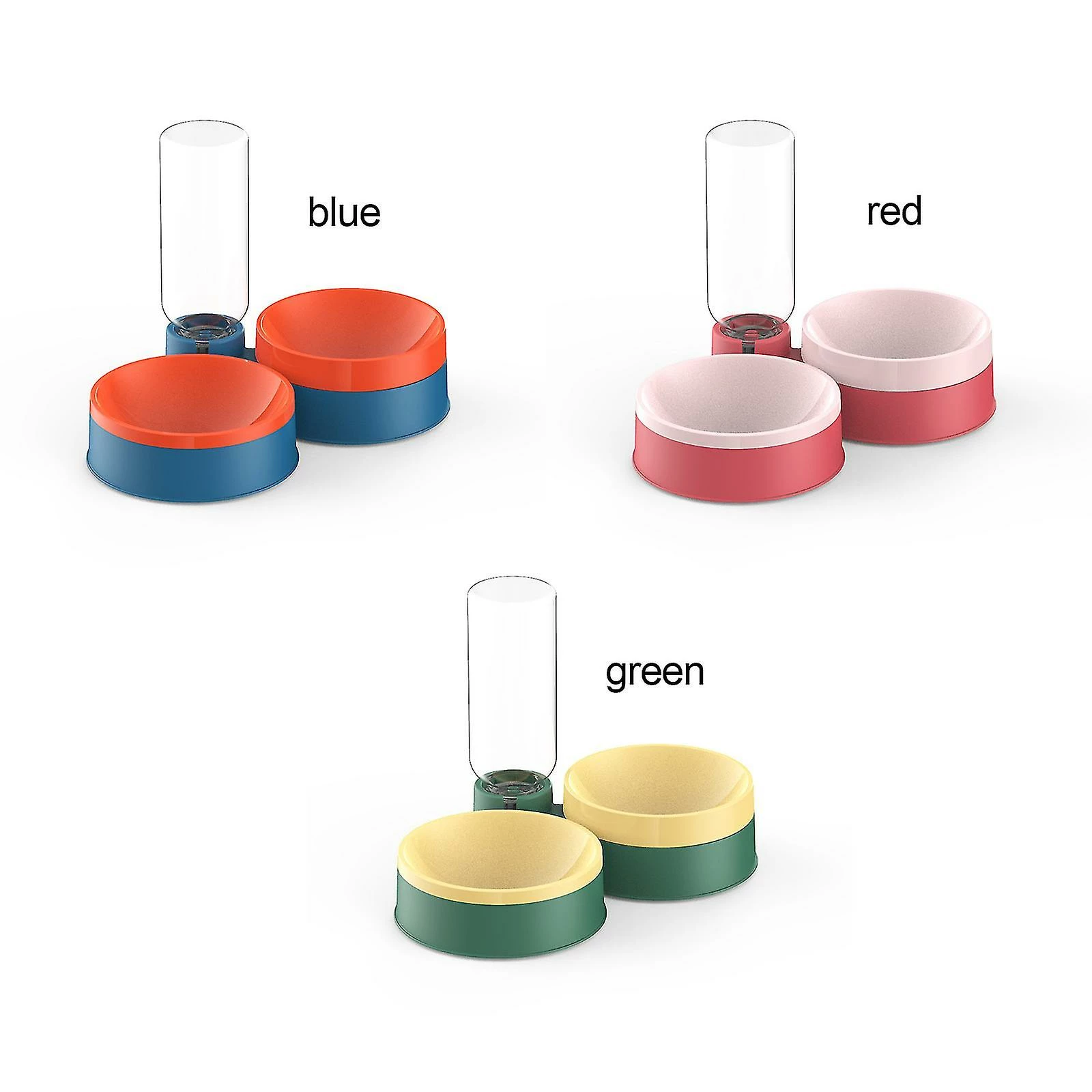 Rtopr Pet Cat Double Bowl Round Feeder Dog Bol D’alimentation Automatique Et Distributeur D’eau 3 Rtopr Pet Cat Double Bowl Round Feeder Dog Bol D’alimentation Automatique Et Distributeur D’eau – Image 3