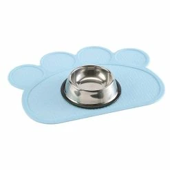 Unbranded Dog Bowl Mat Paw Shape Silicone Tapis Antidérapant Lavable -nourriture pour chien boutique 369338763 max
