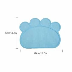 Unbranded Dog Bowl Mat Paw Shape Silicone Tapis Antidérapant Lavable -nourriture pour chien boutique 369338804 max