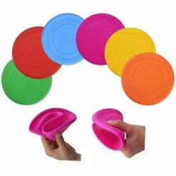 Wonderful Dog Rubber Flying Disc Catcher Jouet 9 Pouces Jouets Pour Chiens - 6 Pack -nourriture pour chien boutique 369980770 max