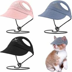Unbranded Pet Cat Caps Puppy Summer Solid Oxford Cap Dog Baseball Visor Hat Outdoor Sun Bonnet Cap Chihuahua Pet Accessoires
