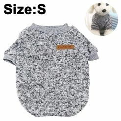 Ksalfye Pet Dog Classic Knitwear Coat Doux Épaississement Warm Pup Chiens Chemise Hiver Pet Dog Vêtements Chiot Customes Vêtements Pour Petits Chiens