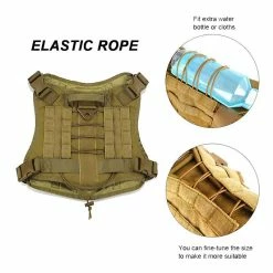 Unbranded Pet Dog Harness Hunting Vest 1000d Nylon Mesh Handle Adjustable Training Vest Apparel Outdoor Pet Clothes For Small Mediumn -nourriture pour chien boutique 387385615 max