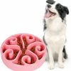 WOSAWE Slow Feeder Dog Bowl Antidérapant Non Toxique Fun Healthy Feeder No Choking Dog Food Water Bowl Pour Grands Moyens Petits Chiens Pet Couleur Noire