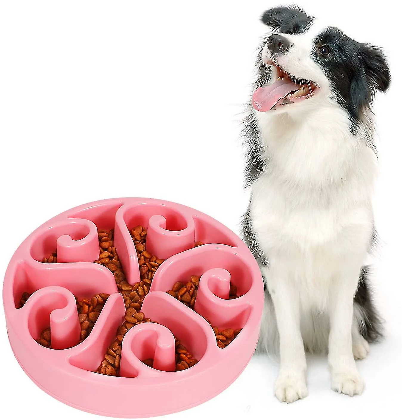 WOSAWE Slow Feeder Dog Bowl Antidérapant Non Toxique Fun Healthy Feeder No Choking Dog Food Water Bowl Pour Grands Moyens Petits Chiens Pet Couleur Noire 1 WOSAWE Slow Feeder Dog Bowl Antidérapant Non Toxique Fun Healthy Feeder No Choking Dog Food Water Bowl Pour Grands Moyens Petits Chiens Pet Couleur Noire