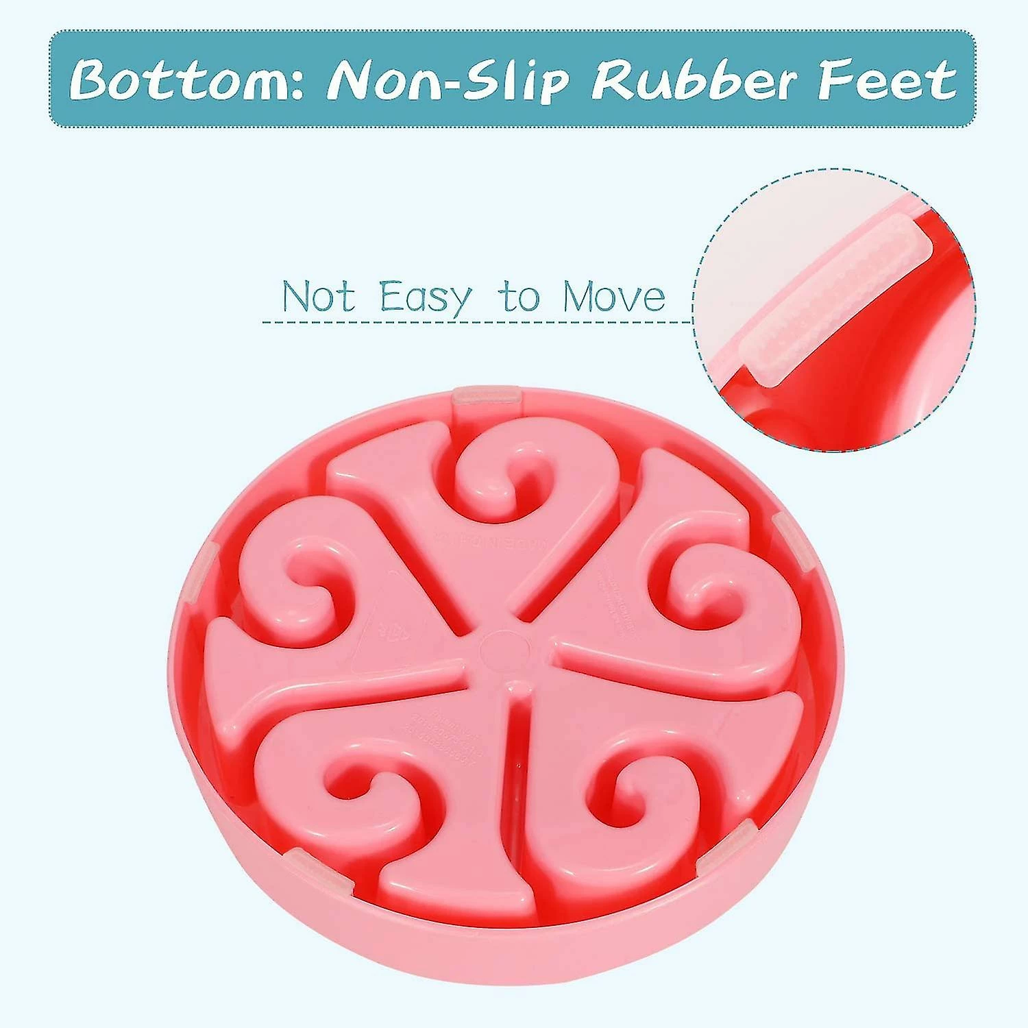 WOSAWE Slow Feeder Dog Bowl Antidérapant Non Toxique Fun Healthy Feeder No Choking Dog Food Water Bowl Pour Grands Moyens Petits Chiens Pet Couleur Noire 4 WOSAWE Slow Feeder Dog Bowl Antidérapant Non Toxique Fun Healthy Feeder No Choking Dog Food Water Bowl Pour Grands Moyens Petits Chiens Pet Couleur Noire – Image 4