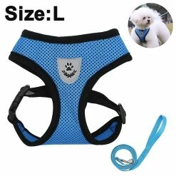 Unbranded Dog Car Vest Harness Seatbelt Set, Dog Car Adjustable Pet Harness With Safety Seat Belt, Double Respirable Mesh Fabric Harness For Small Medium Large -nourriture pour chien boutique 388793929 max