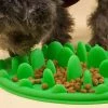 Unbranded Dog Bowl Slow Feeding, Bol Pour Chien Anti-étranglement, 24.5 * 18 * 3cm, Vert