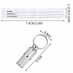 Unbranded 6pcs Adresse Tag Chiens Cat Dog Tag Animal Tag Avec Porte-Clés Collier Tag -nourriture pour chien boutique 389273204 max
