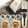 Sevenprin Pet Dog Cat Tondeuses à Cheveux De Toilettage Sans Fil Avec 3-12 Mm Taille Comb Set Low Noise Hair Trimmer Rechargeable