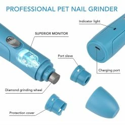 Sevenprin Dog Nail Grinder Professional Rechargeable Pet Nail Trimmmer Scissors Kit De Toilettage Pour Grands Moyens Petits Chiens Chats Animaux De Compagnie -nourriture pour chien boutique 389341402 max