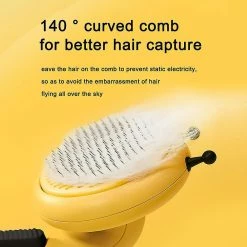 Rtopr Bee Shape Massage Peigne Cat Dog Slicker Brosse De Toilettage Pour L’enlèvement De La Fourrure D’animal De Compagnie Sous-poil -nourriture pour chien boutique 392854384 max