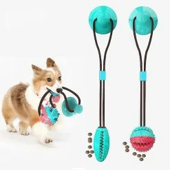 Beitong Pet Food Leaking Ball With Sound Dog Molar Cleaning Toy Silicone White Puzzle Toy No Suction Cup -nourriture pour chien boutique 393294809 max
